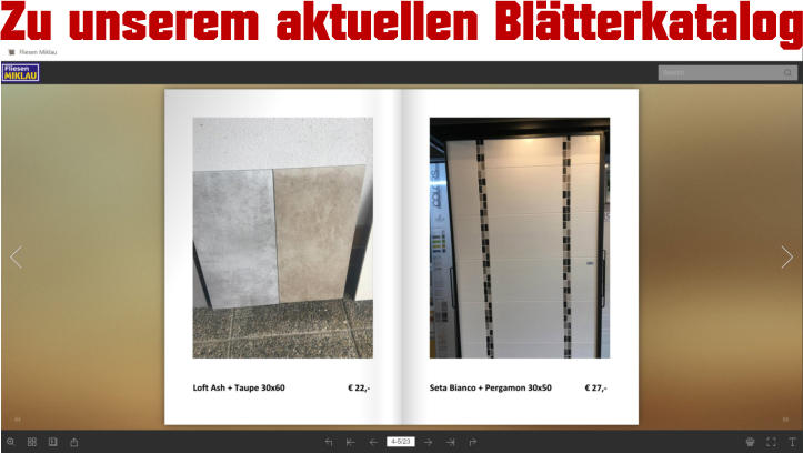 Zu unserem aktuellen Blätterkatalog